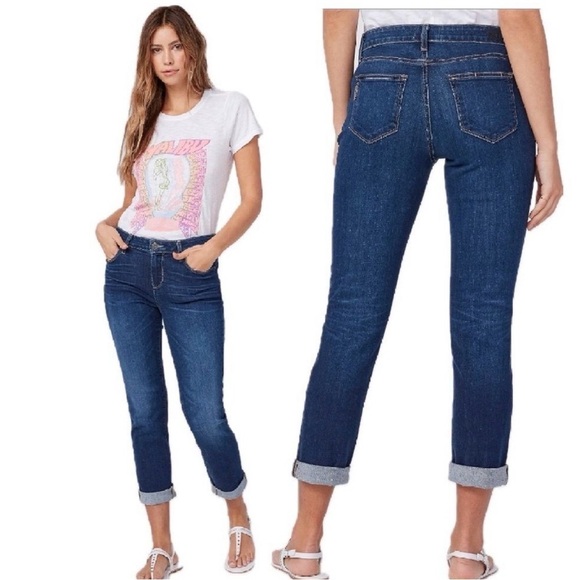 PAIGE Denim - PAIGE Brigitte Women’s Jeans 28 Dark Wash Straight Leg Distressed